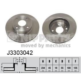 Bremsscheibe J3303042 von NIPPARTS günstig für 36,48 € online kaufen