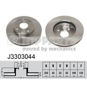 Bremsscheibe J3303044 von NIPPARTS günstig für 41,25 € online kaufen