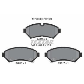 Bremsbeläge 2461501 von TEXTAR günstig für 59,73 € online kaufen