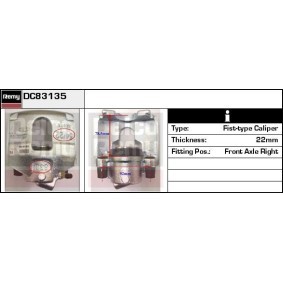 Bremssattel DC83135 von DELCO REMY günstig für 73,12 € online kaufen