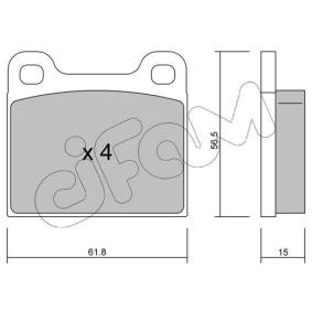 Achetez des Plaquettes de frein CIFAM 822-003-0 à prix pour 53,10 €