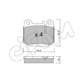 Achetez des Plaquettes de frein CIFAM 822-564-0 à prix pour 105,76 €