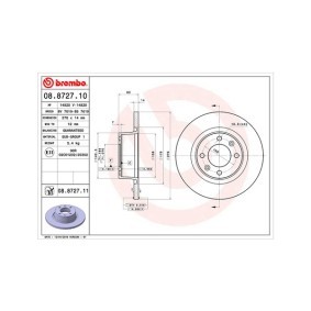 Bremsscheibe für CITROËN von MAGNETI MARELLI