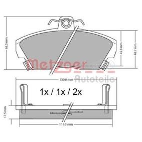 Bremsbeläge für LOTUS von METZGER