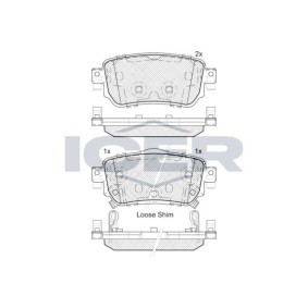 Bremsbeläge 182188 von ICER günstig für 41,28 € online kaufen