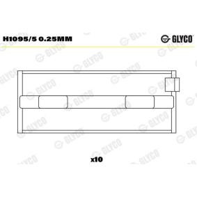 Kurbelwellenlager H1095/5 0.25mm von GLYCO günstig für 64,59 € online kaufen