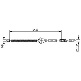 Handbremsseil 1 987 482 705 von BOSCH günstig für 11,34 € online kaufen