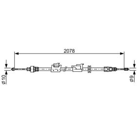 Handbremsseil 1 987 482 706 von BOSCH günstig für 23,25 € online kaufen