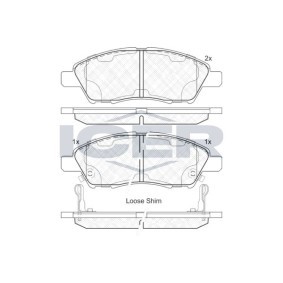 Bremsbeläge 182073 von ICER günstig für 27,04 € online kaufen