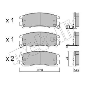 Bremsbeläge für CHEVROLET von METELLI