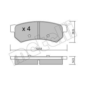Bremsbeläge 22-0846-0 von METELLI günstig für 38,93 € online kaufen