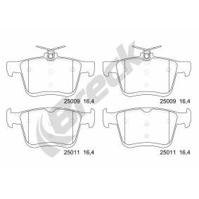 Achetez des Plaquettes de frein BRECK 25009 00 704 00 à prix pour 31,79 €
