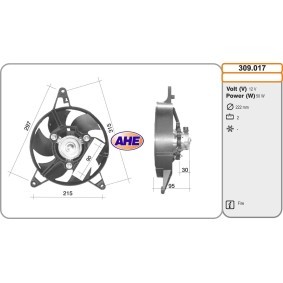 Kühlerlüfter 309.017 von AHE günstig für 111,14 € online kaufen