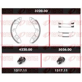 Comprar Kit frenos, disco de tambor de REMSA 3220.00 a bajo precio de 67,61 €