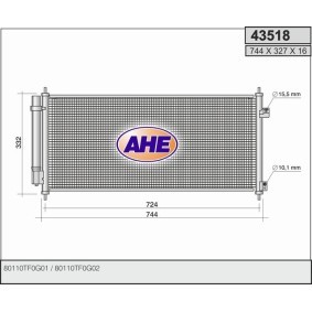 Klimakondensator für HONDA von AHE