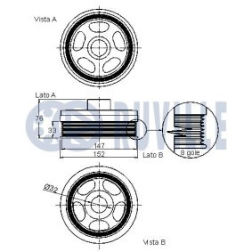 Wasserpumpe + Keilrippenriemensatz für VAUXHALL von RUVILLE