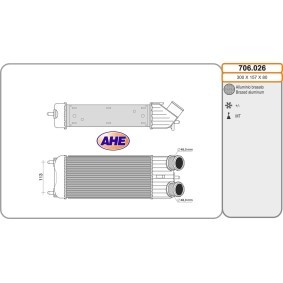 Ladeluftkühler 706.026 von AHE günstig für 216,13 € online kaufen