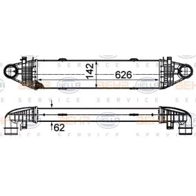 Ladeluftkühler 8ML 376 777-114 von HELLA günstig für 184,45 € online kaufen
