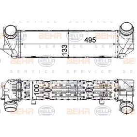 Ladeluftkühler 8ML 376 911-454 von HELLA günstig für 217,58 € online kaufen