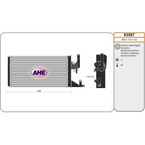 Wärmetauscher, Innenraumheizung 93597 von AHE günstig für 74,17 € online kaufen