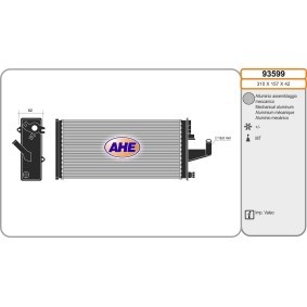 Wärmetauscher, Innenraumheizung 93599 von AHE günstig für 42,73 € online kaufen