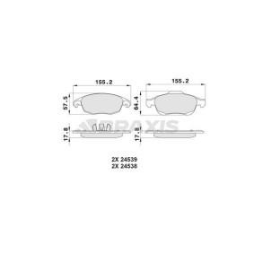 Compre Pastilhas de travão da BRAXIS AA0023 a um preço baixo por 19,36 €