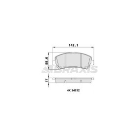 Compre Pastilhas de travão da BRAXIS AA0051 a um preço baixo por 20,89 €