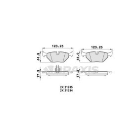 Compre Pastilhas de travão da BRAXIS AA0056 a um preço baixo por 15,72 €
