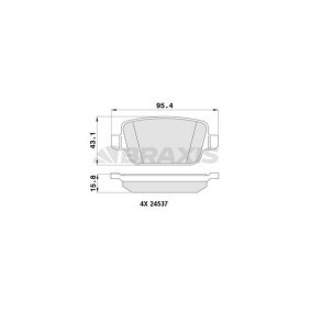 Compre Pastilhas de travão da BRAXIS AA0062 a um preço baixo por 16,64 €
