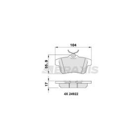 Compre Pastilhas de travão da BRAXIS AA0106 a um preço baixo por 17,79 €