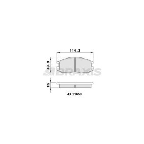 Compre Pastilhas de travão da BRAXIS AA0137 a um preço baixo por 12,30 €