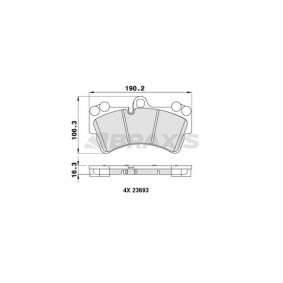 Compre Pastilhas de travão da BRAXIS AA0199 a um preço baixo por 36,90 €
