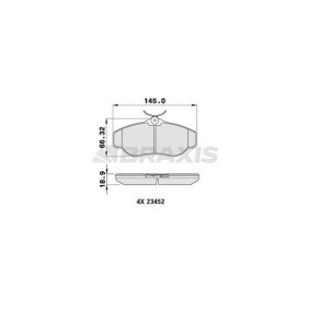 Compre Pastilhas de travão da BRAXIS AA0212 a um preço baixo por 21,33 €