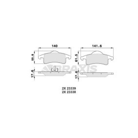 Compre Pastilhas de travão da BRAXIS AA0353 a um preço baixo por 16,94 €