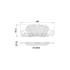 Compre Pastilhas de travão da BRAXIS AA0387 a um preço baixo por 20,67 €