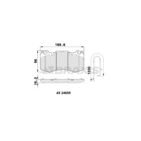 Compre Pastilhas de travão da BRAXIS AA0512 a um preço baixo por 42,65 €