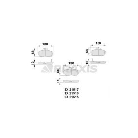 Compre Pastilhas de travão da BRAXIS AB0023 a um preço baixo por 18,03 €