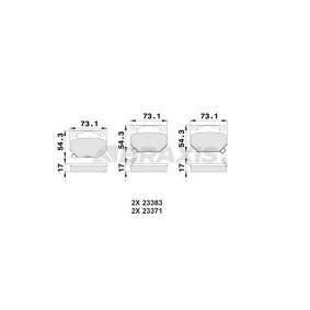 Compre Pastilhas de travão da BRAXIS AB0027 a um preço baixo por 17,35 €