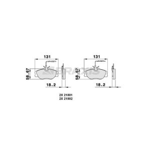 Compre Pastilhas de travão da BRAXIS AB0072 a um preço baixo por 19,04 €