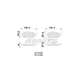 Compre Pastilhas de travão da BRAXIS AB0116 a um preço baixo por 20,05 €