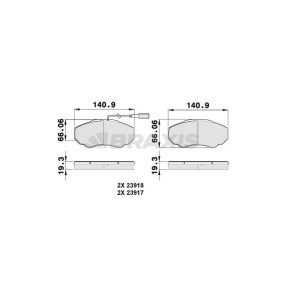 Compre Pastilhas de travão da BRAXIS AB0146 a um preço baixo por 18,80 €
