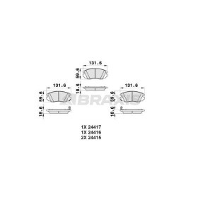 Compre Pastilhas de travão da BRAXIS AB0167 a um preço baixo por 18,47 €