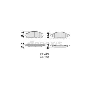 Compre Pastilhas de travão da BRAXIS AB0187 a um preço baixo por 17,13 €