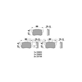 Compre Pastilhas de travão da BRAXIS AB0205 a um preço baixo por 12,35 €