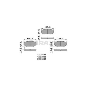 Compre Pastilhas de travão da BRAXIS AB0206 a um preço baixo por 17,82 €