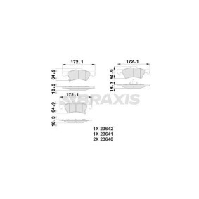 Compre Pastilhas de travão da BRAXIS AB0214 a um preço baixo por 23,75 €