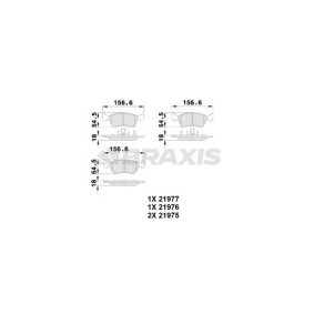 Compre Pastilhas de travão da BRAXIS AB0230 a um preço baixo por 18,06 €