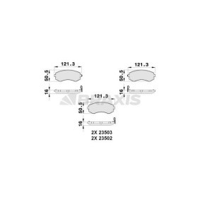 Compre Pastilhas de travão da BRAXIS AB0256 a um preço baixo por 16,76 €