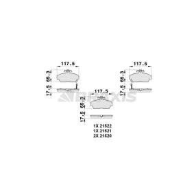Compre Pastilhas de travão da BRAXIS AB0265 a um preço baixo por 17,97 €