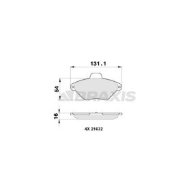 Compre Pastilhas de travão da BRAXIS AB0271 a um preço baixo por 19,67 €